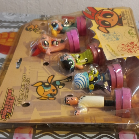 Vntg 2000 The Powerpuff Girls Action Stampers Collector's Pack New - Picture 9 of 11